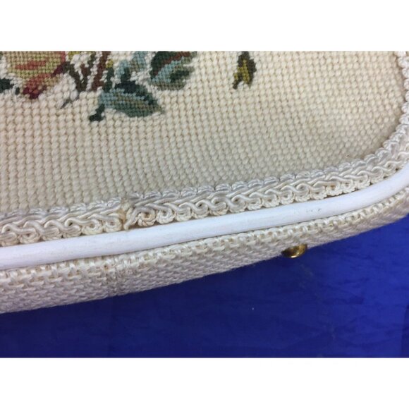 Vintage Mid Century Mod Designer Needlepoint Purse JR Florida 26082 - Picture 7 of 10